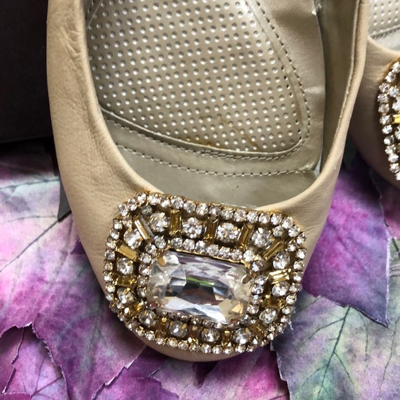 ADRIENNE VITTADINI Leather Embellished Flats - Picture 7 of 12